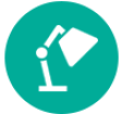 Symbol Beleuchtung und Lichttechnik